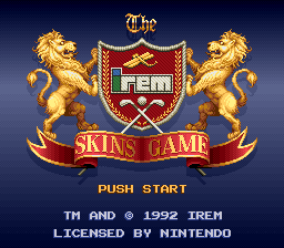 Irem Skins Game, The (USA) Title Screen